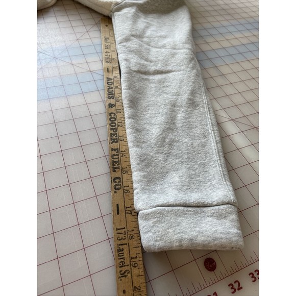 A New Day Jacket Womens Large Fleece White Gray Full Zip Closure Rose Gold Zip - Picture 9 of 9